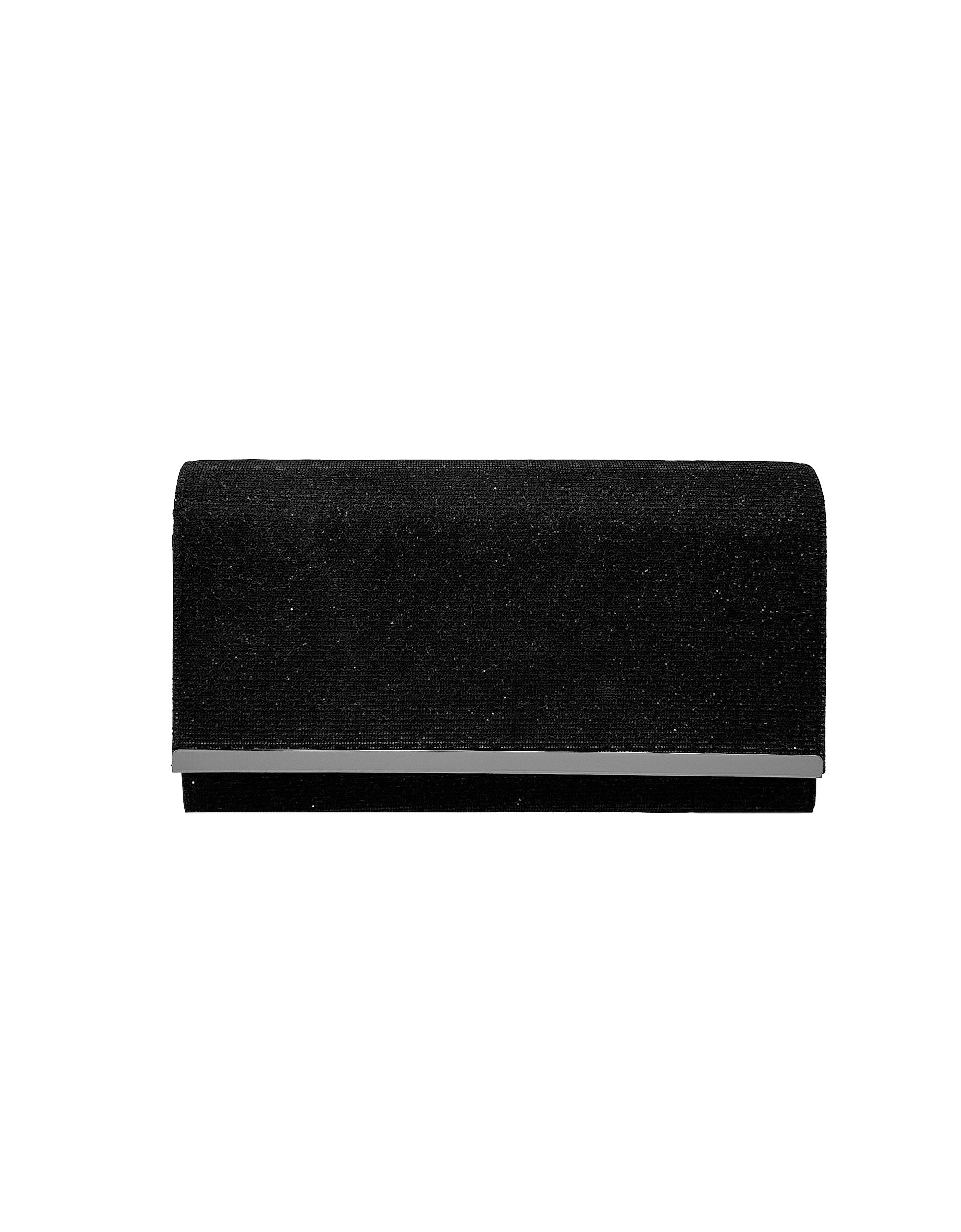  La Regale Sparkle Jacquard Wallet Clutch - Black - Bonton