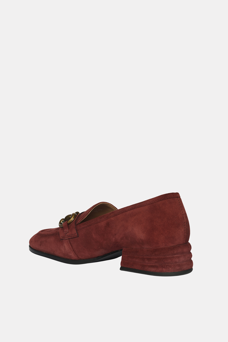  Saint G Jacqueline Suede - Loafers - Burgundy - Bonton