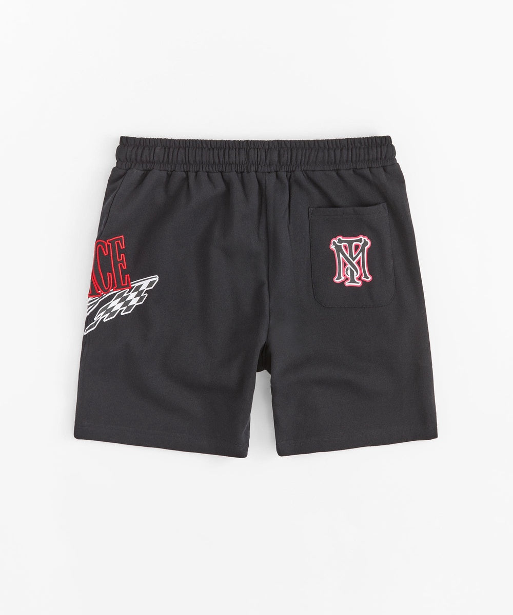  Reason Clothing Scarface Racing Short - Black - BLACK - Bonton