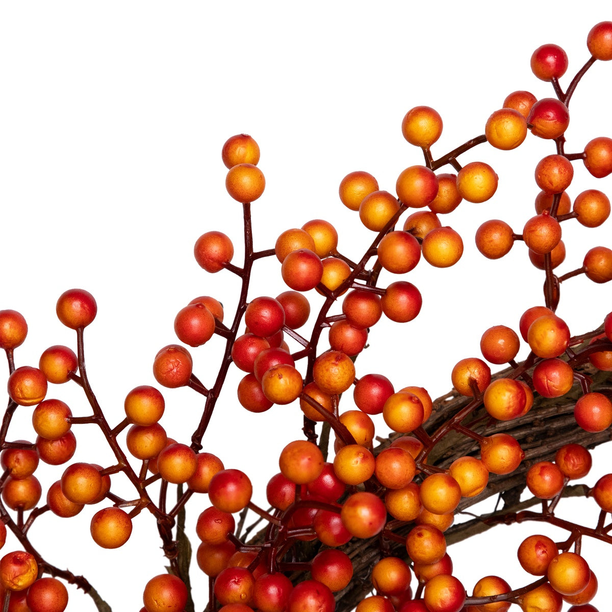  Northlight Artificial Berries Fall Harvest Twig Wreath - 18