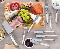 Laguiole Ultimate 11-Piece Charcuterie Set With Faux Ivory Handles