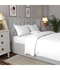 Cotton 400TC Percale Duvet Set White