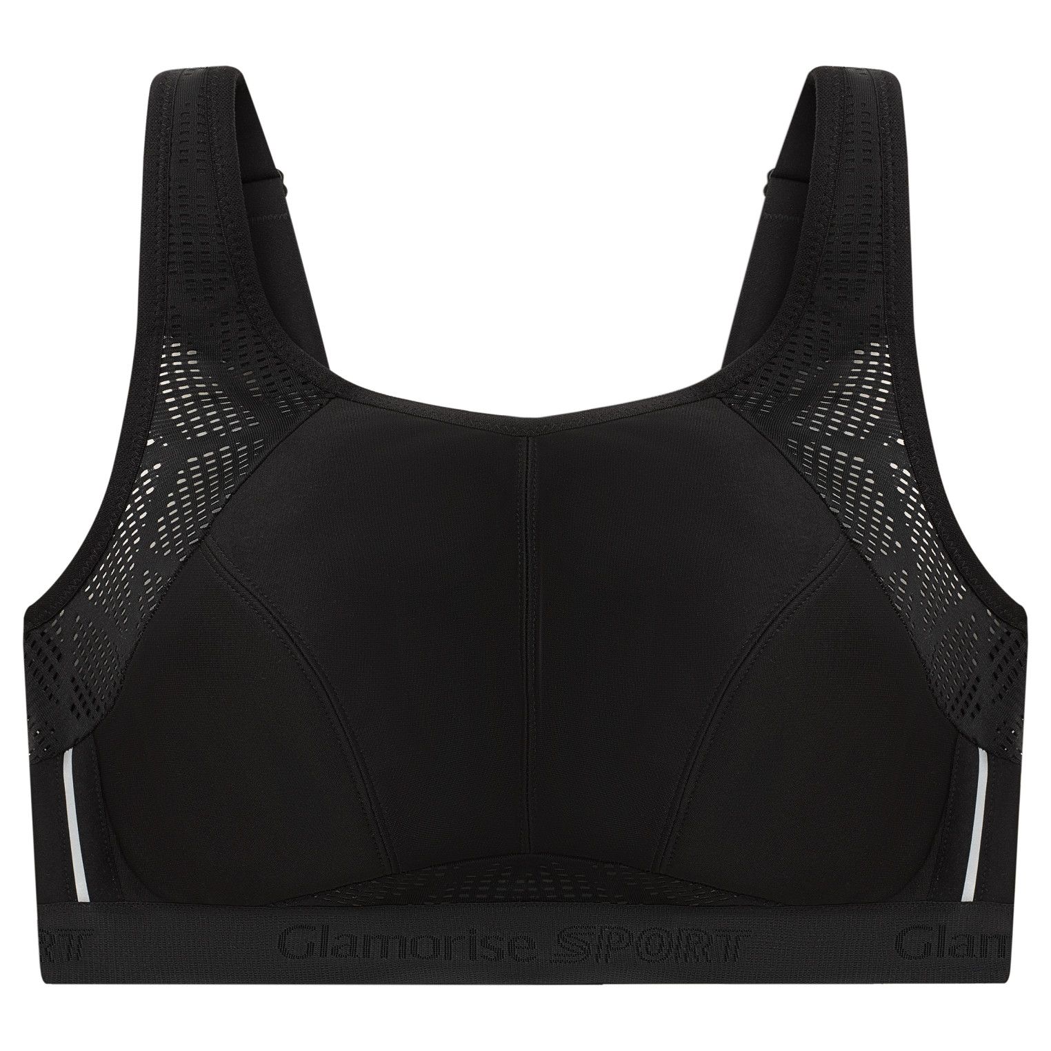  Glamorise No-Sweat Mesh Sports Bra - CafÃ© - Bonton