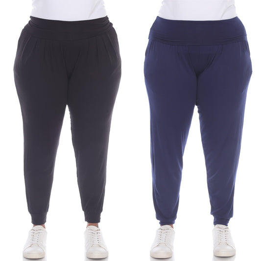 Plus Size 2 Pack Harem Pants