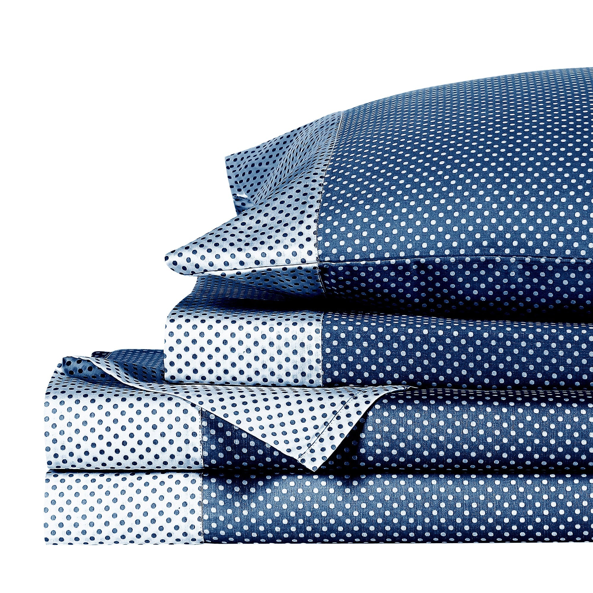  Anne Klein Westhill Dot Sheet Set - Navy - Bonton