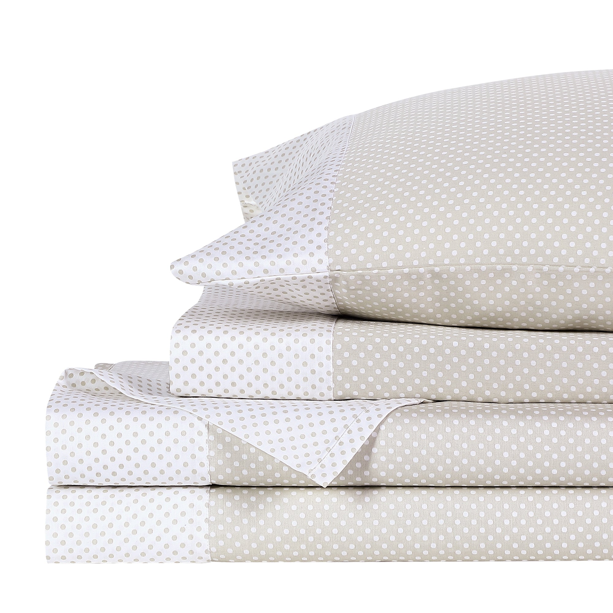  Anne Klein Westhill Dot Sheet Set - Oat - Bonton