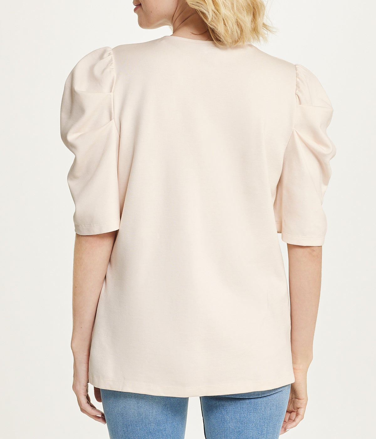  Anne Klein Pleat Sleeve V-neck Serenity Knit Top - Anne White - Bonton