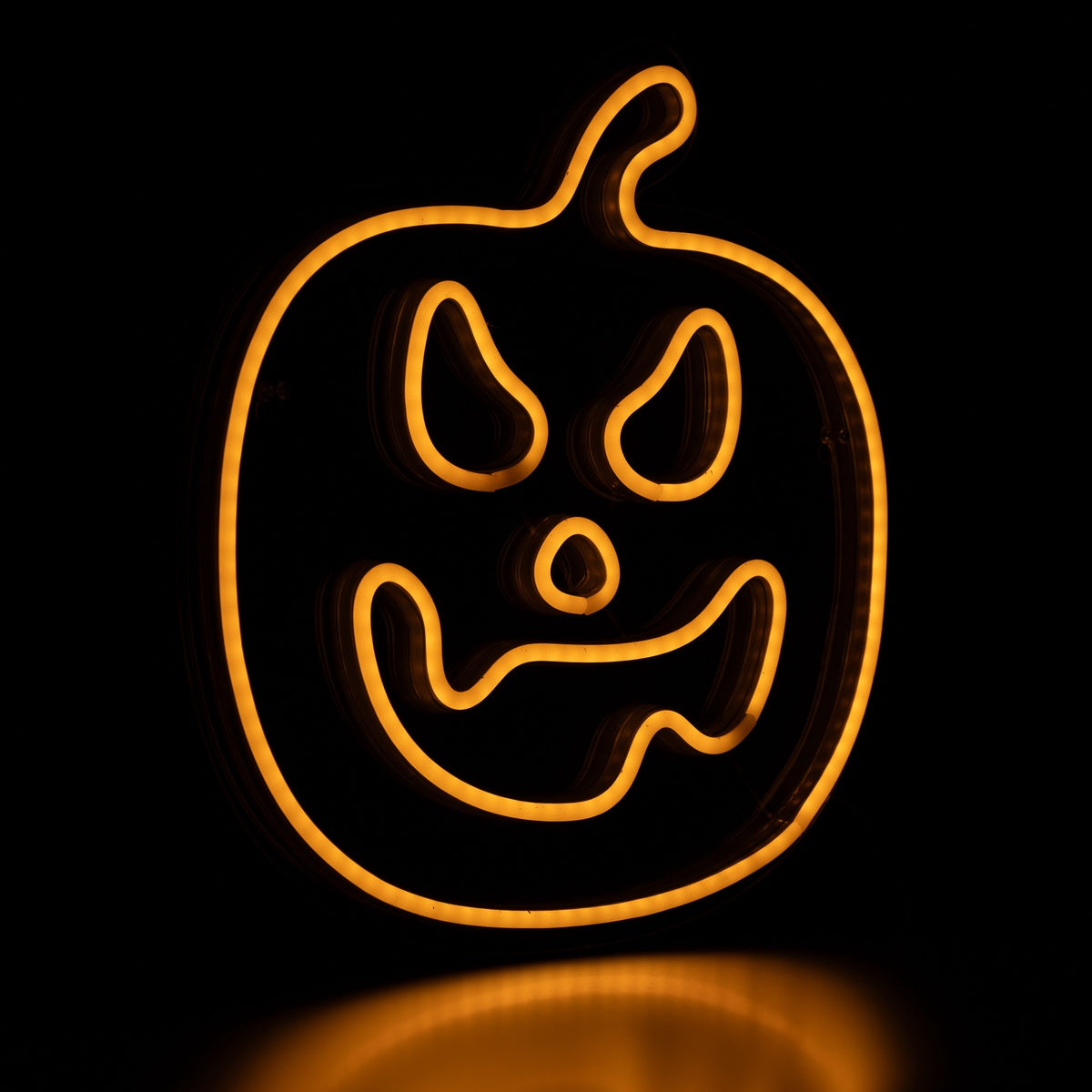  Northlight LED Lighted Neon Style Jack-O-Lantern Halloween Window Silhouette - 15