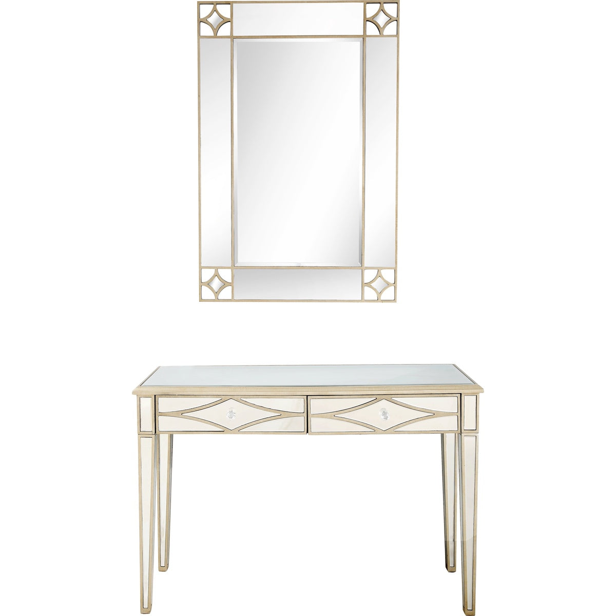  Huxley Wall Mirror and Console - Mirror - Bonton