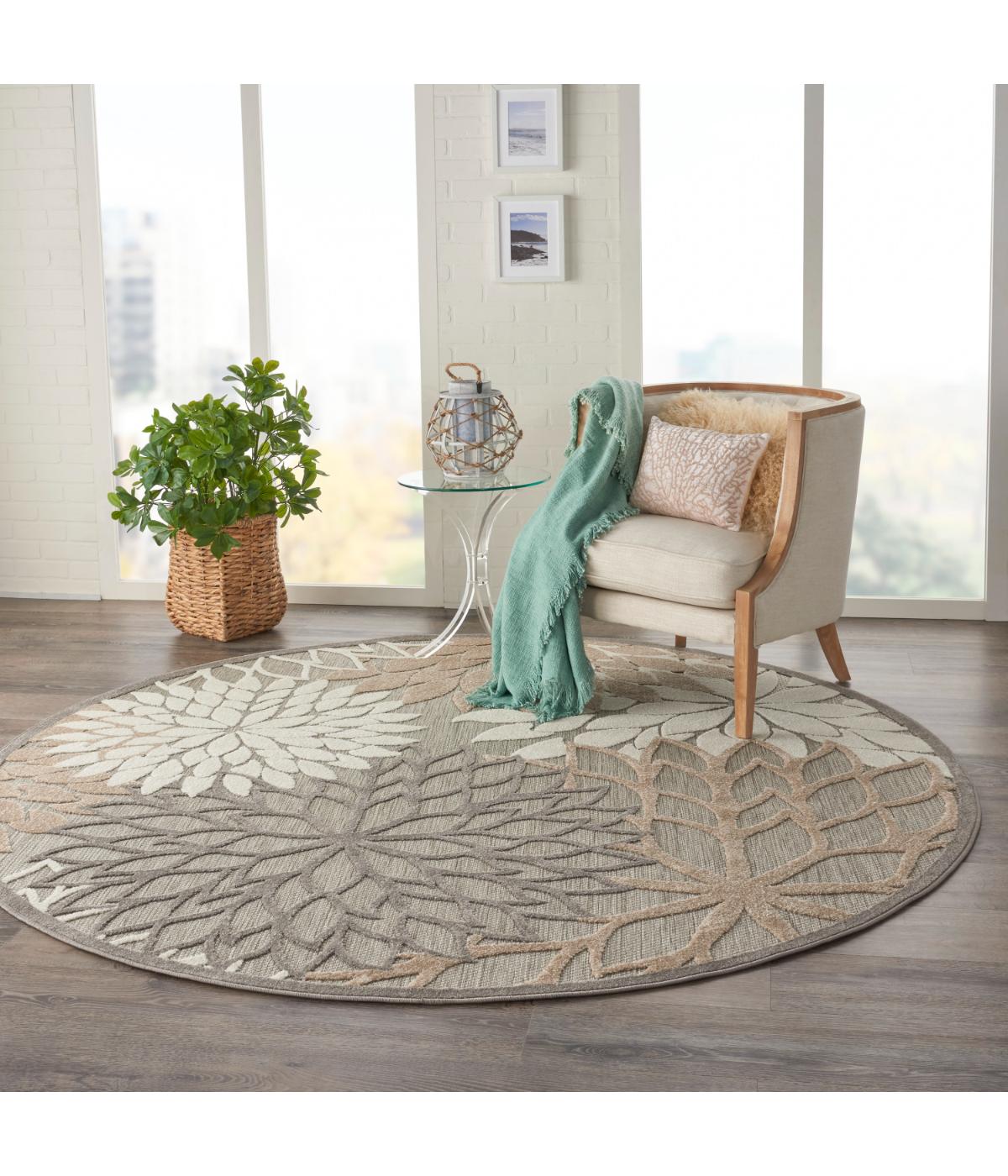  Nourison Aloha Tropical Rug Natural - Natural - Bonton