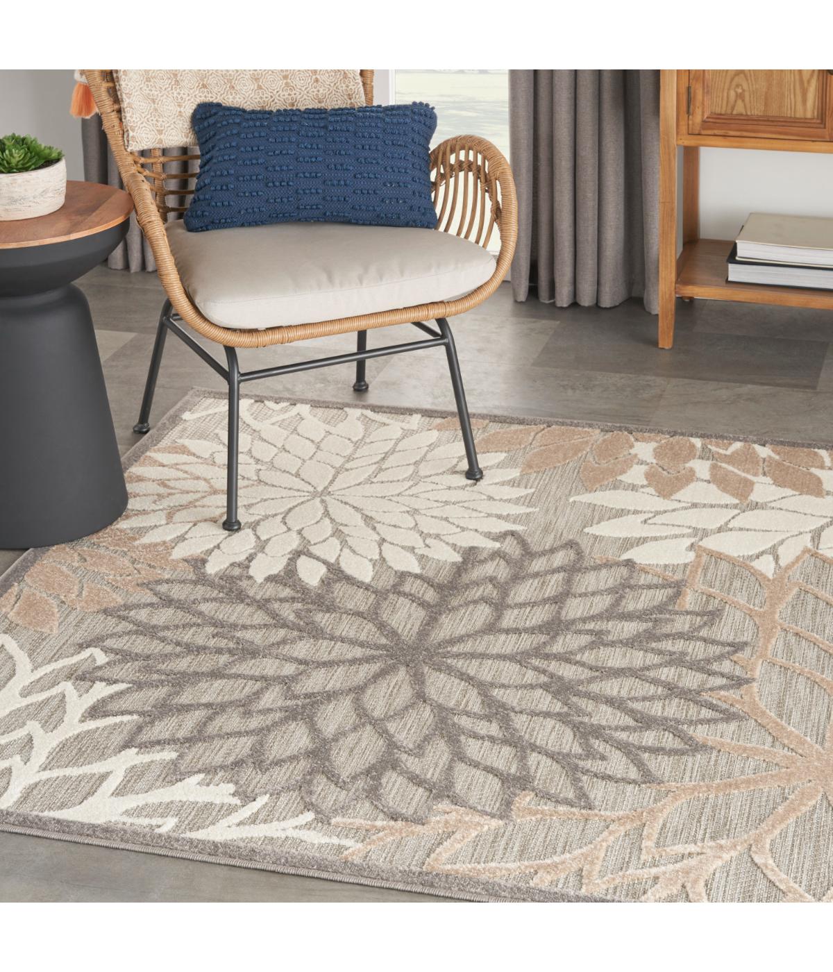  Nourison Aloha Tropical Rug Natural - Natural - Bonton