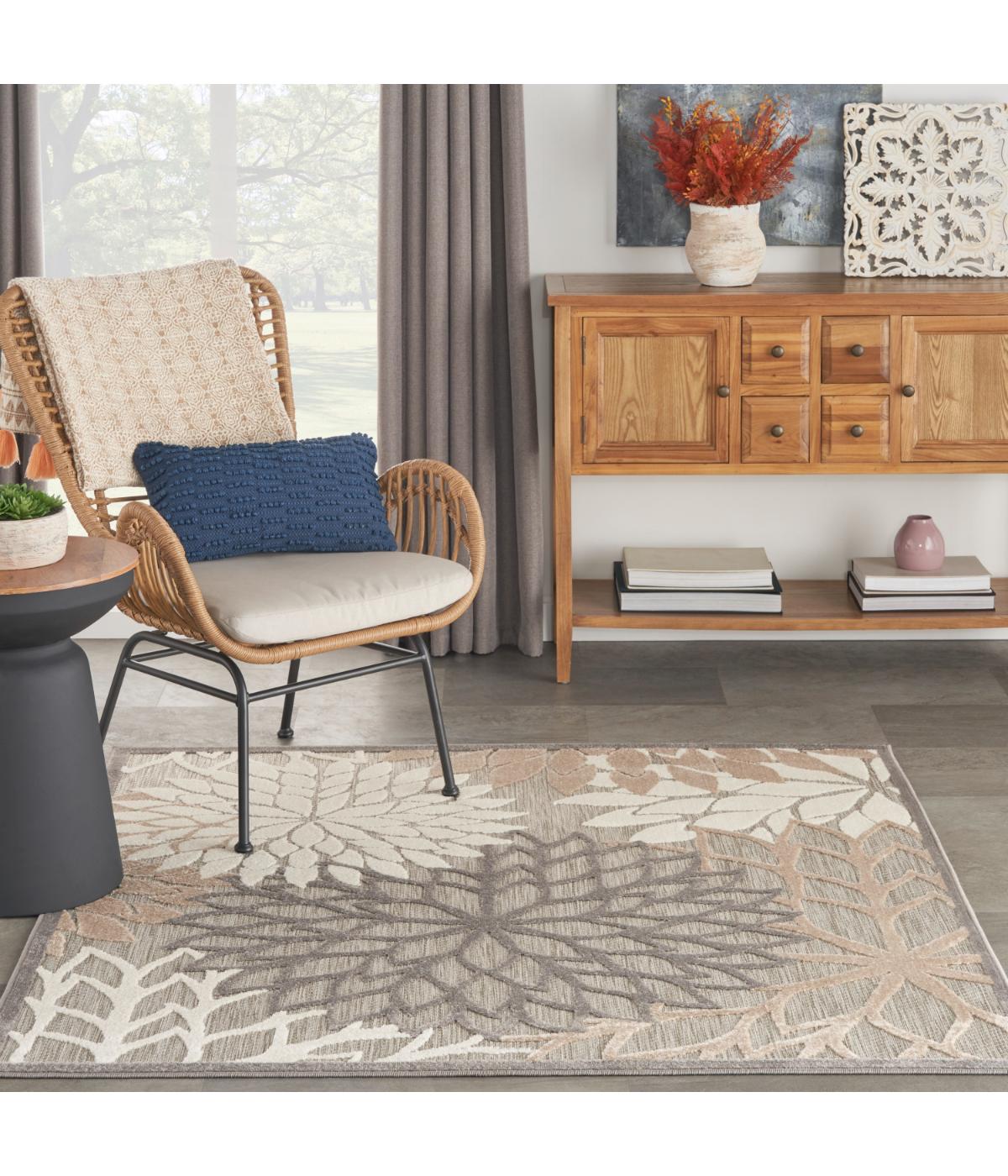  Nourison Aloha Tropical Rug Natural - Natural - Bonton