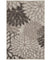 Aloha Tropical Rug Silver Grey