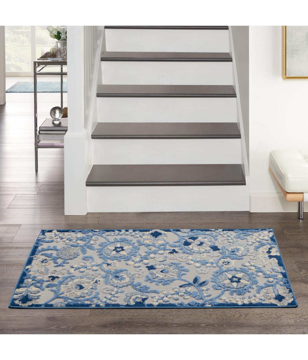  Nourison Aloha Farmhouse Rug Blue/Grey - Blue/Grey - Bonton