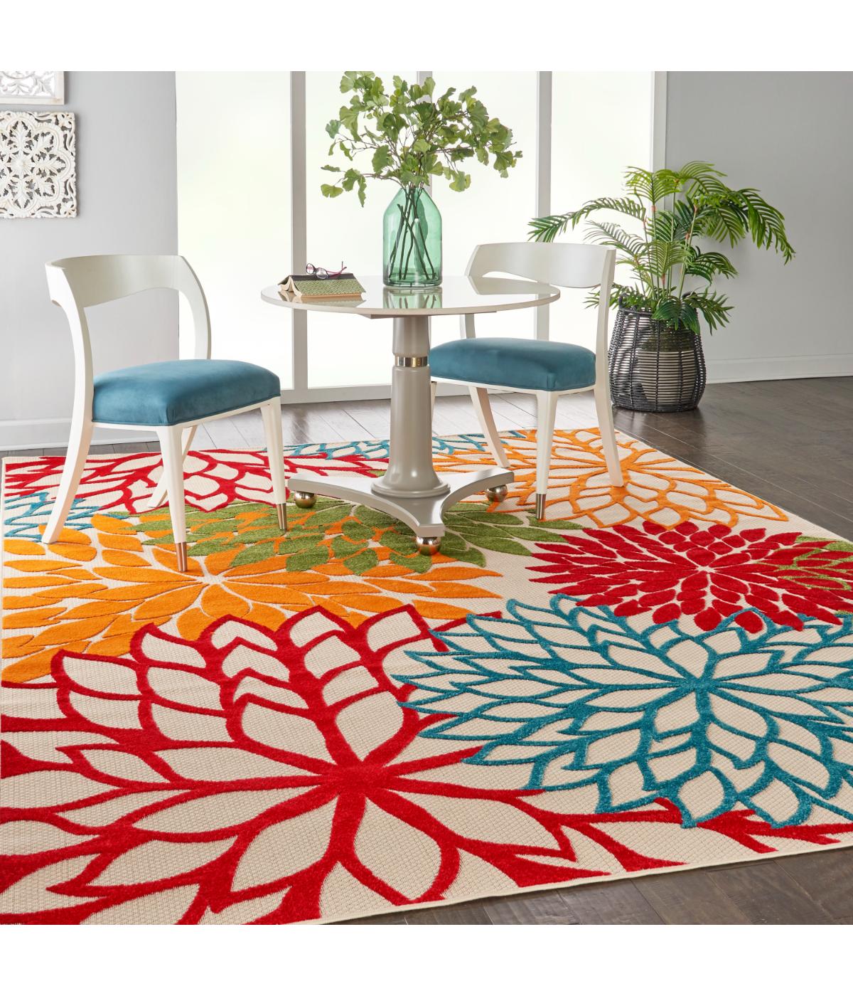  Nourison Aloha Tropical Rug Green - Green - Bonton