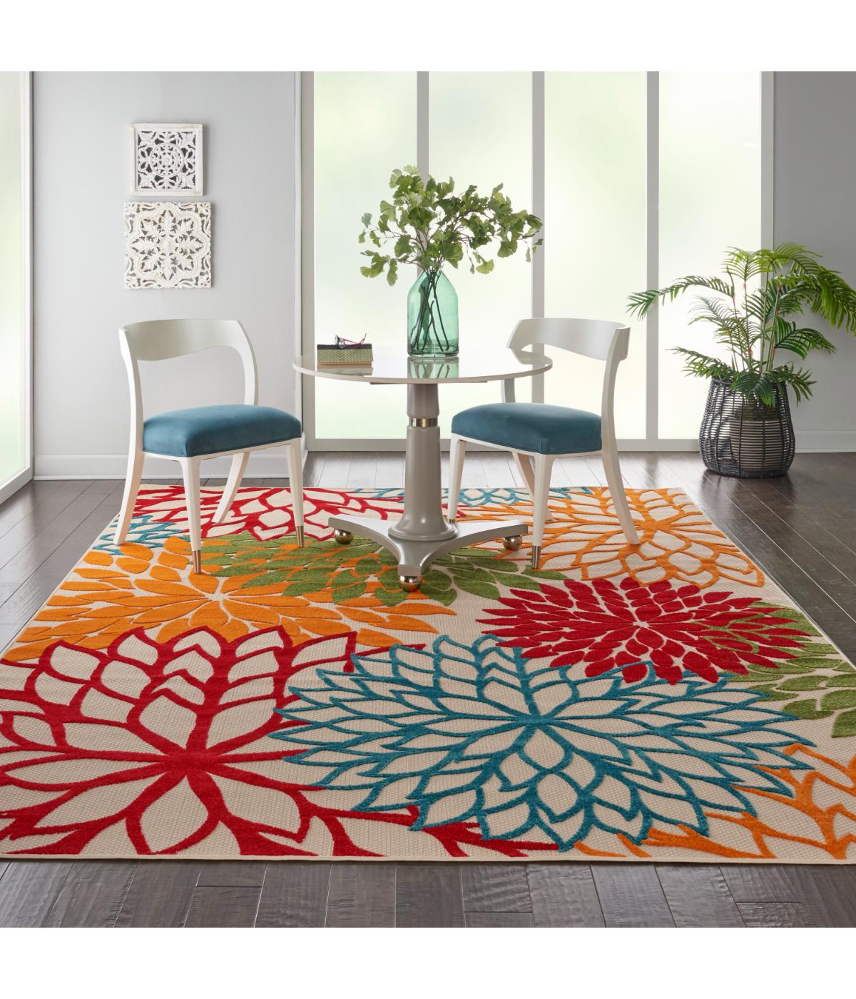  Nourison Aloha Tropical Rug Green - Green - Bonton