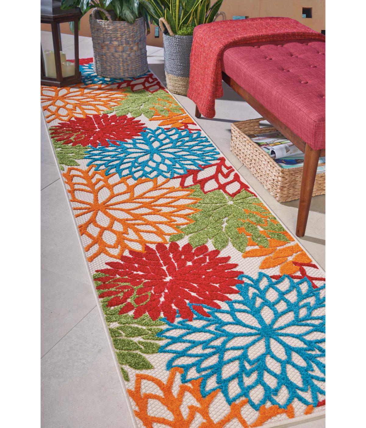  Nourison Aloha Tropical Rug Green - Green - Bonton