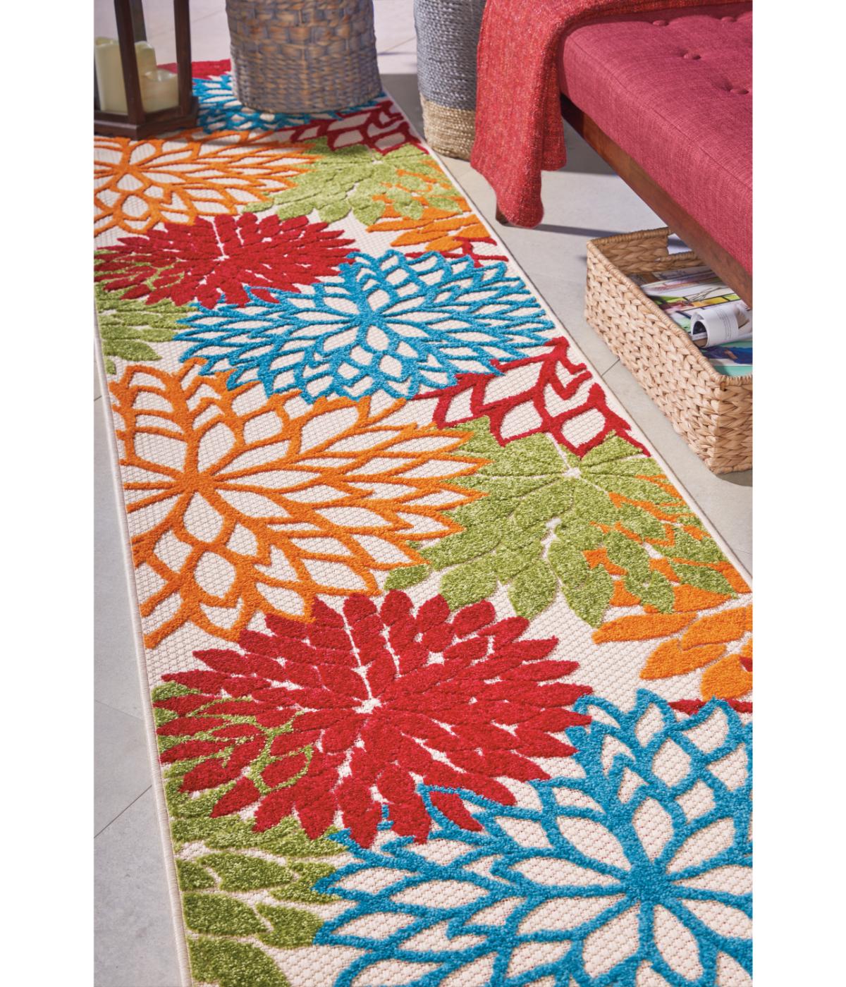  Nourison Aloha Tropical Rug Green - Green - Bonton