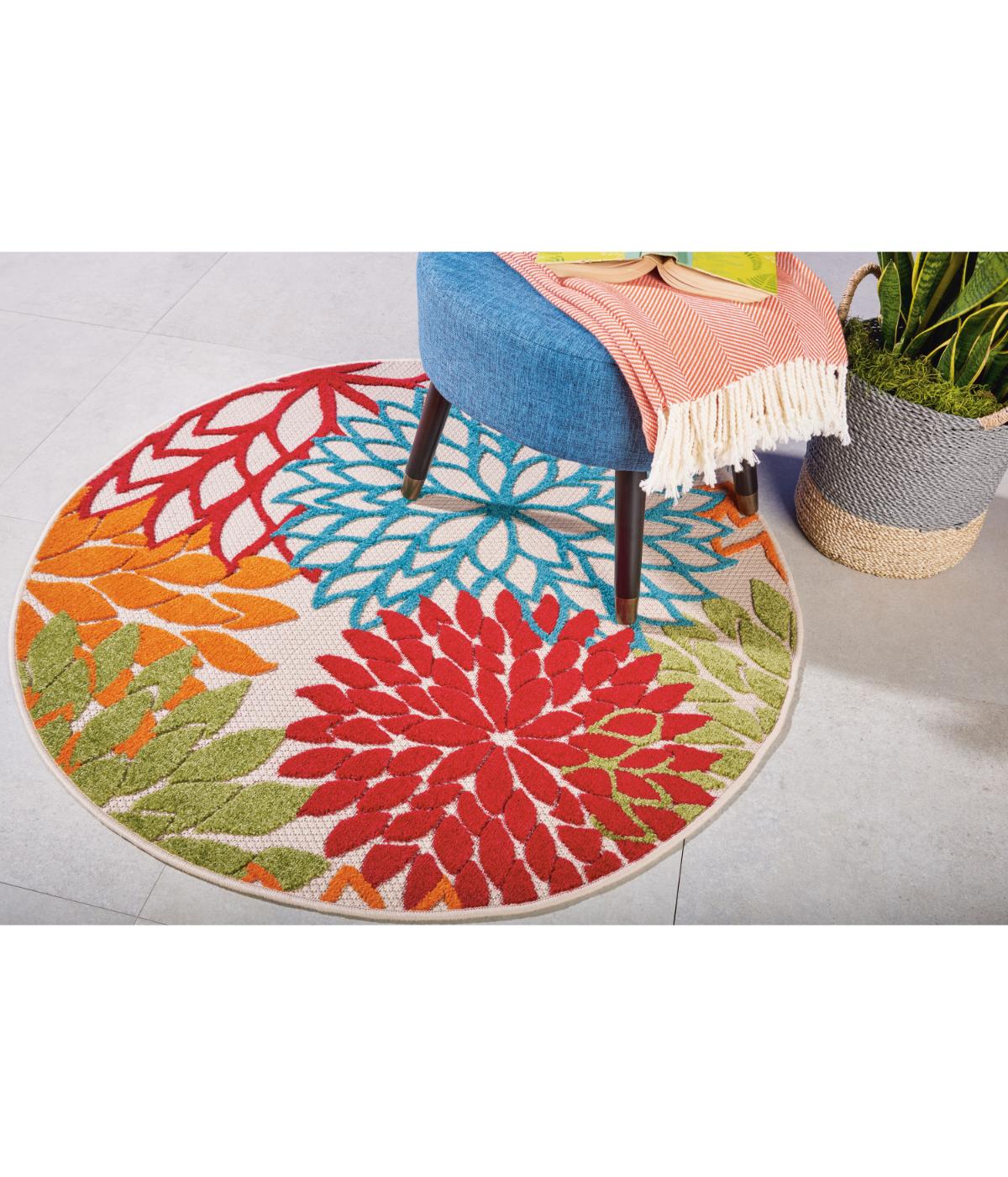  Nourison Aloha Tropical Rug Green - Green - Bonton