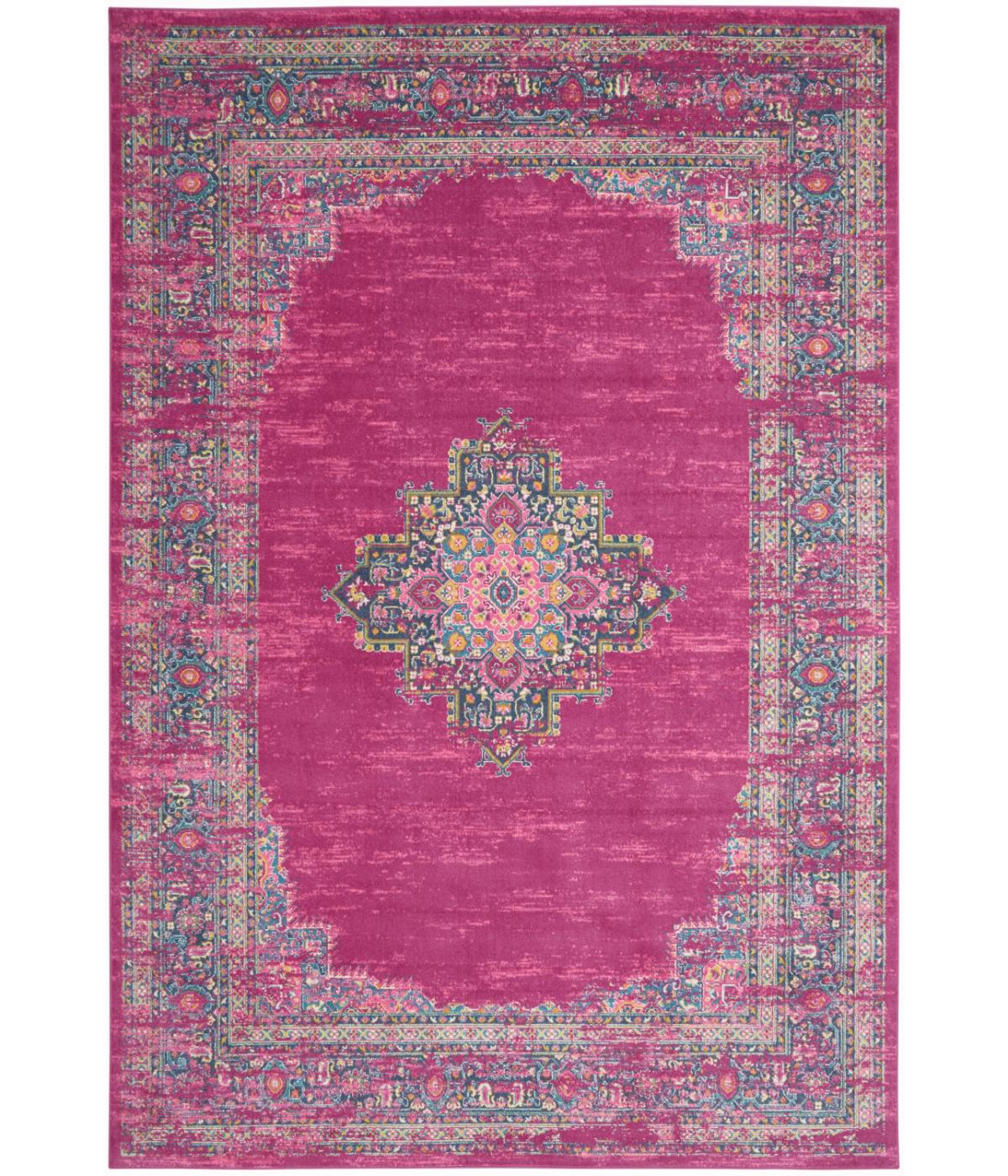  Nourison Passion Bohemian Indoor Rug Fuchsia - Fuchsia - Bonton