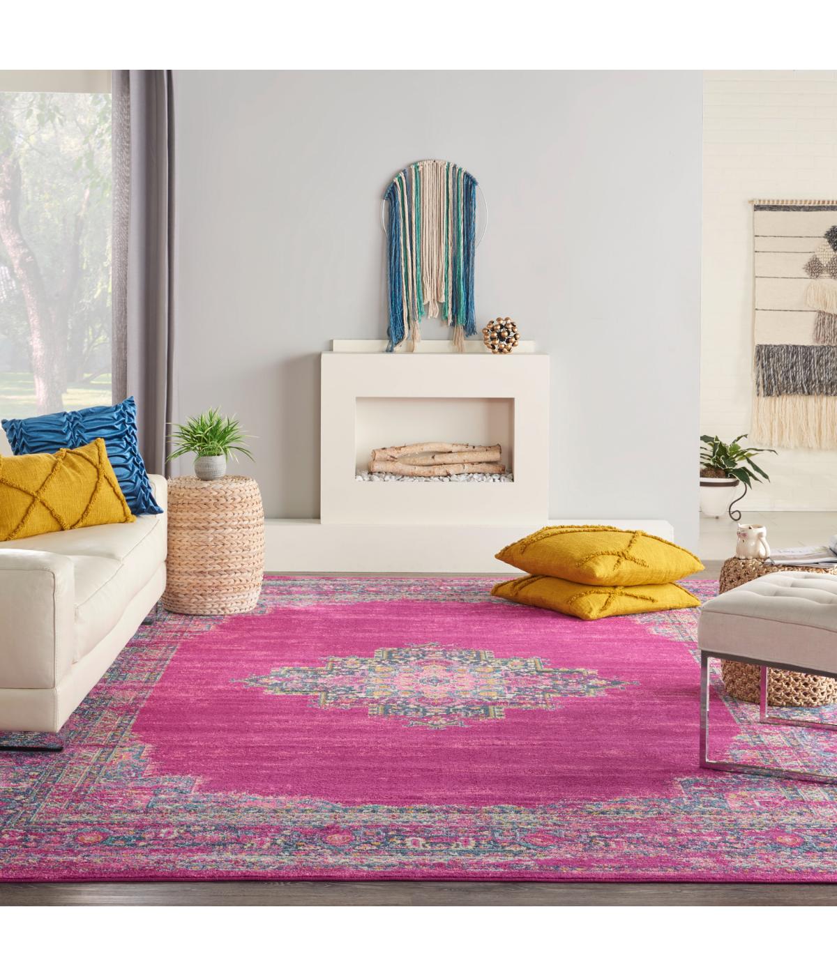  Nourison Passion Bohemian Indoor Rug Fuchsia - Fuchsia - Bonton