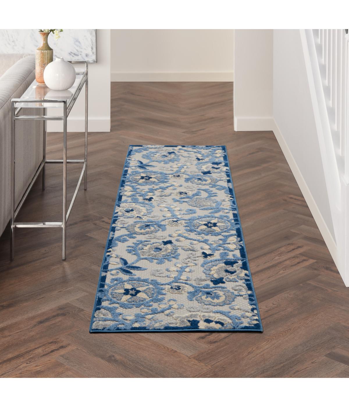  Nourison Aloha Farmhouse Rug Blue/Grey - Blue/Grey - Bonton