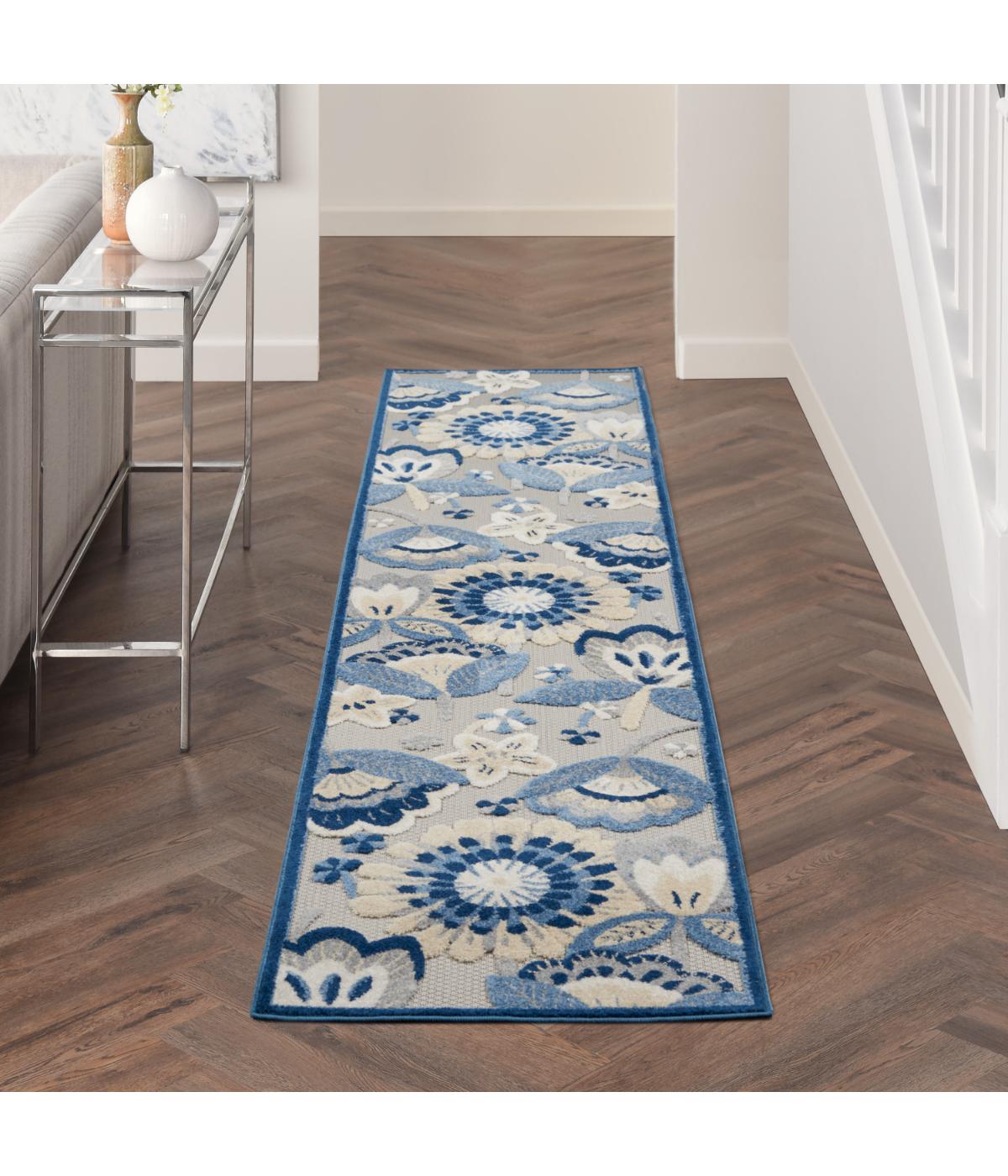  Nourison Aloha Farmhouse Rug Blue/Grey - Blue/Grey - Bonton