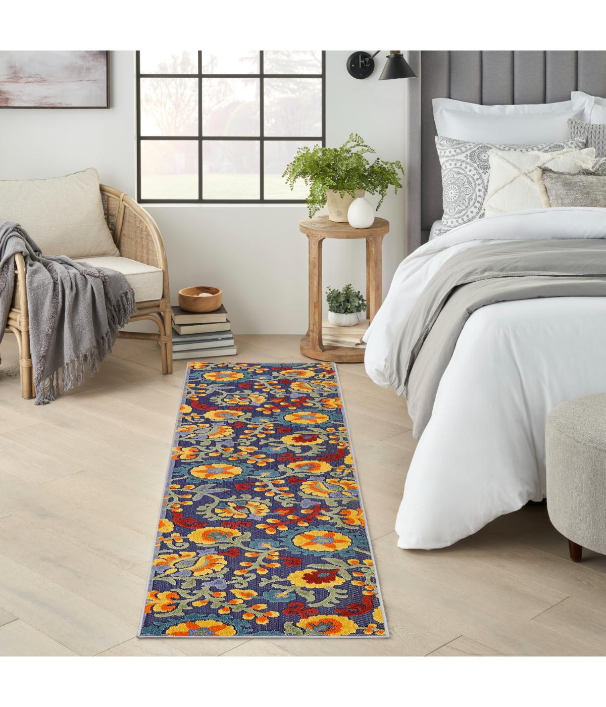  Nourison Aloha Outdoor Rug Navy Multicolor - Navy Multicolor - Bonton