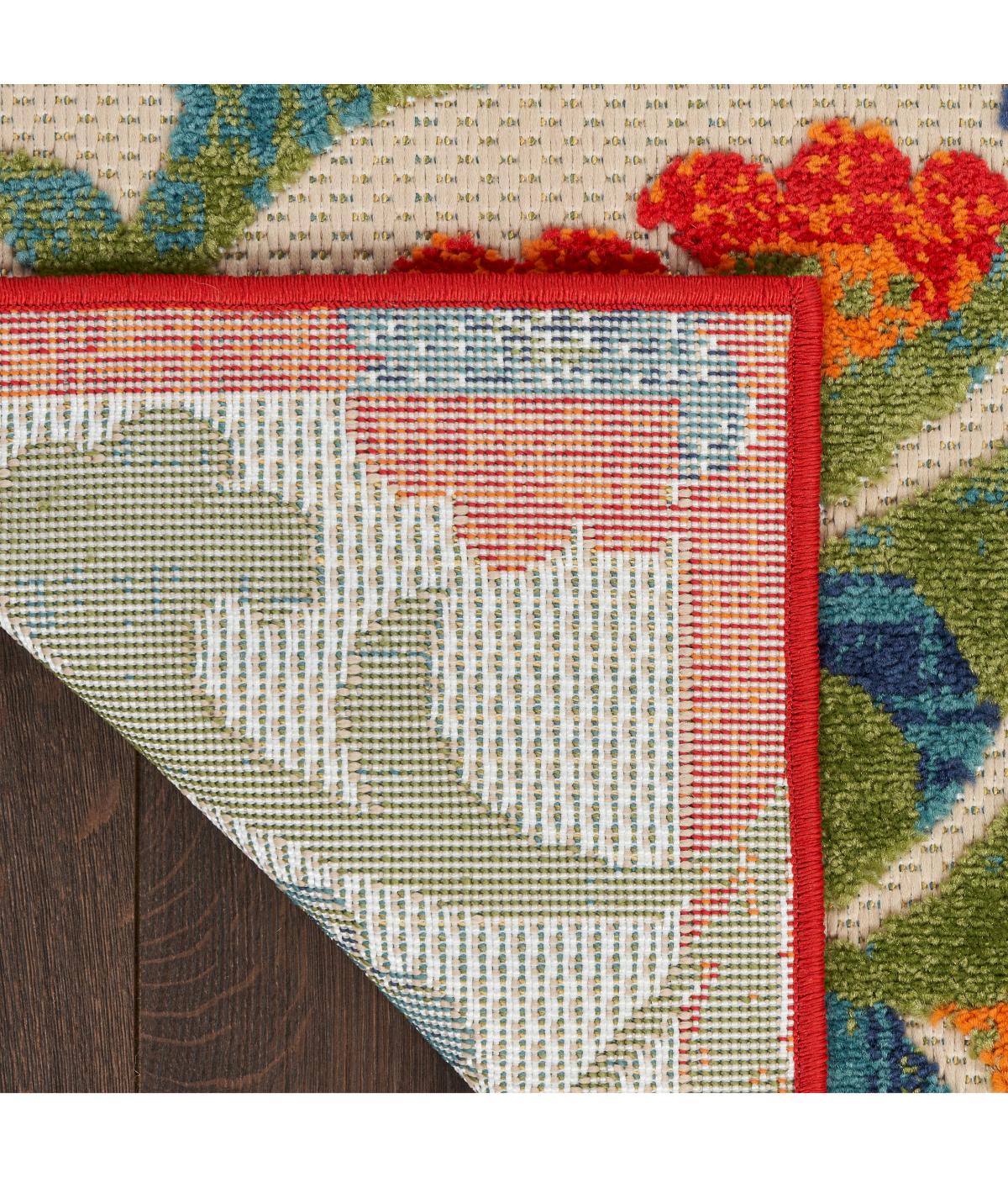  Nourison Aloha Farmhouse Rug Red Multicolor - Red Multicolor - Bonton