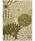  Nourison Aloha Tropical Rug Ivory Green - Ivory Green - Bonton