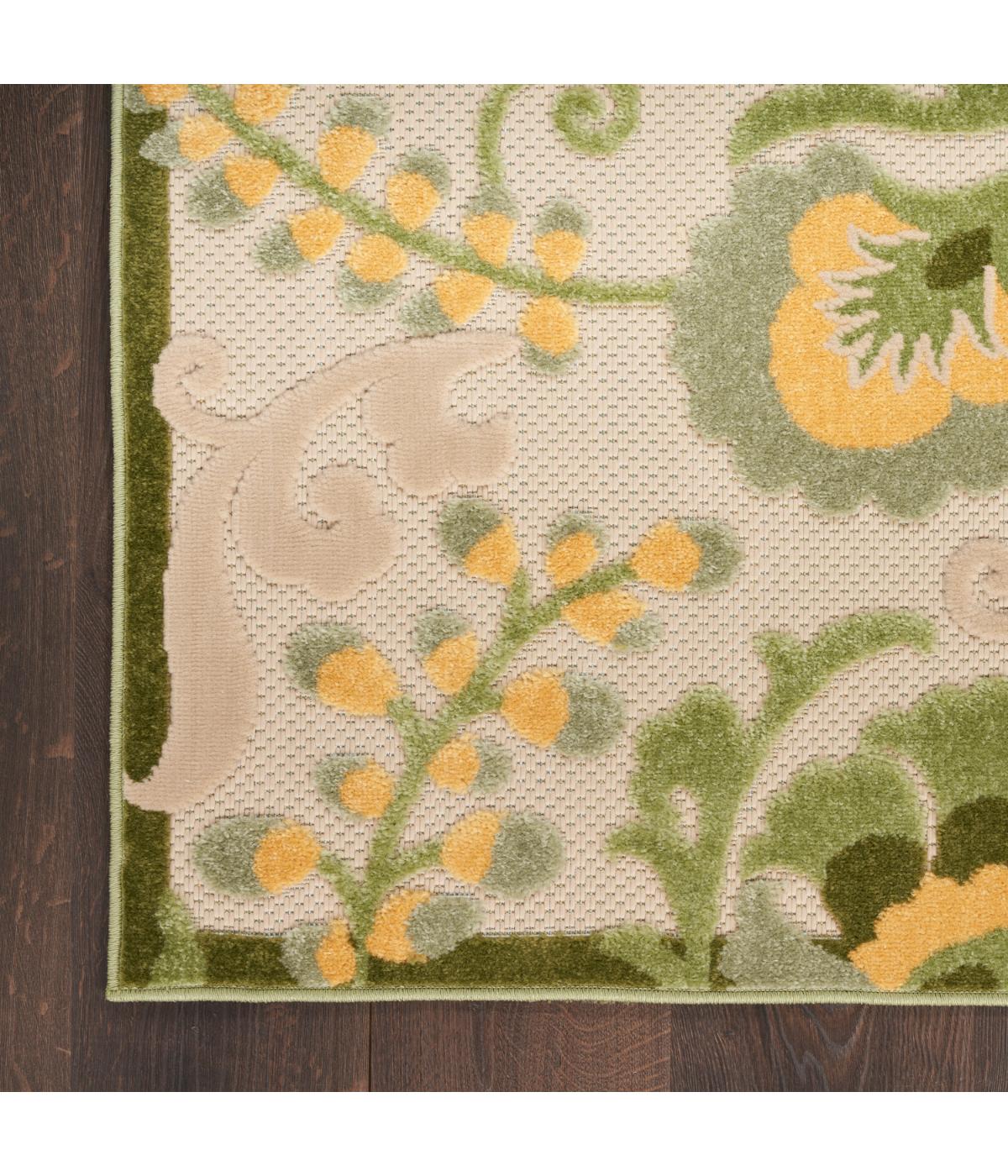  Nourison Aloha Outdoor Rug Ivory Green - Ivory Green - Bonton