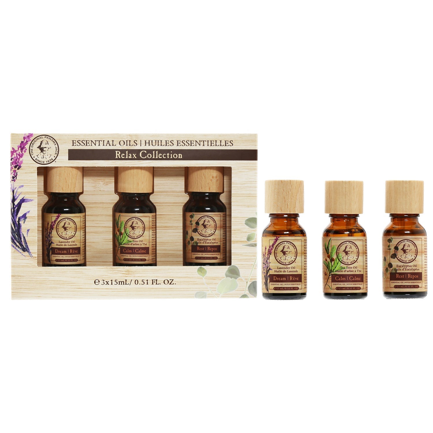  Essential Oil Relax 3 Pieces Set - Clear - Bonton