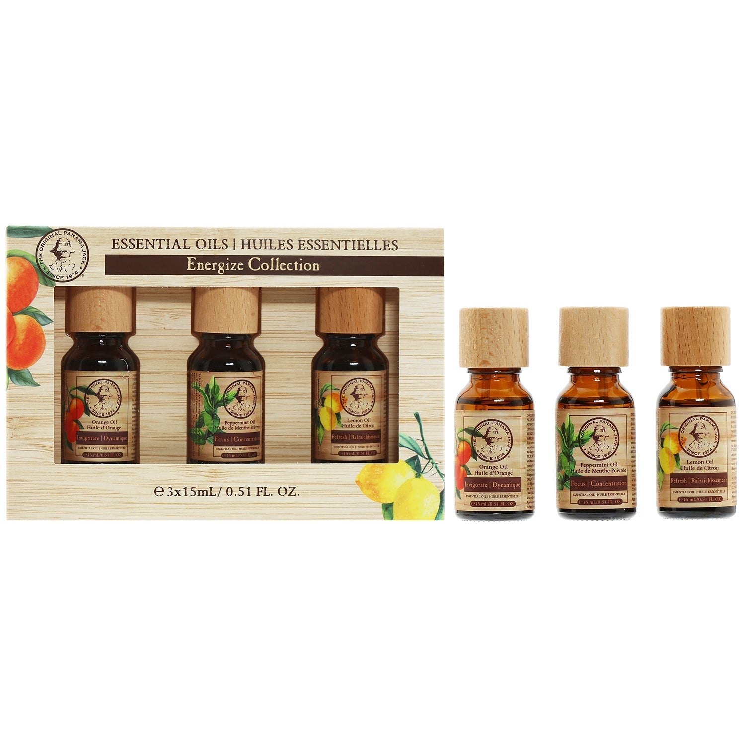  Essential Oil Energize 3 Pieces Set - Clear - Bonton