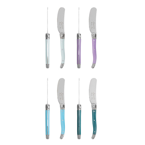 French Home 8-Piece Laguiole Spreader Set - Plum Rose