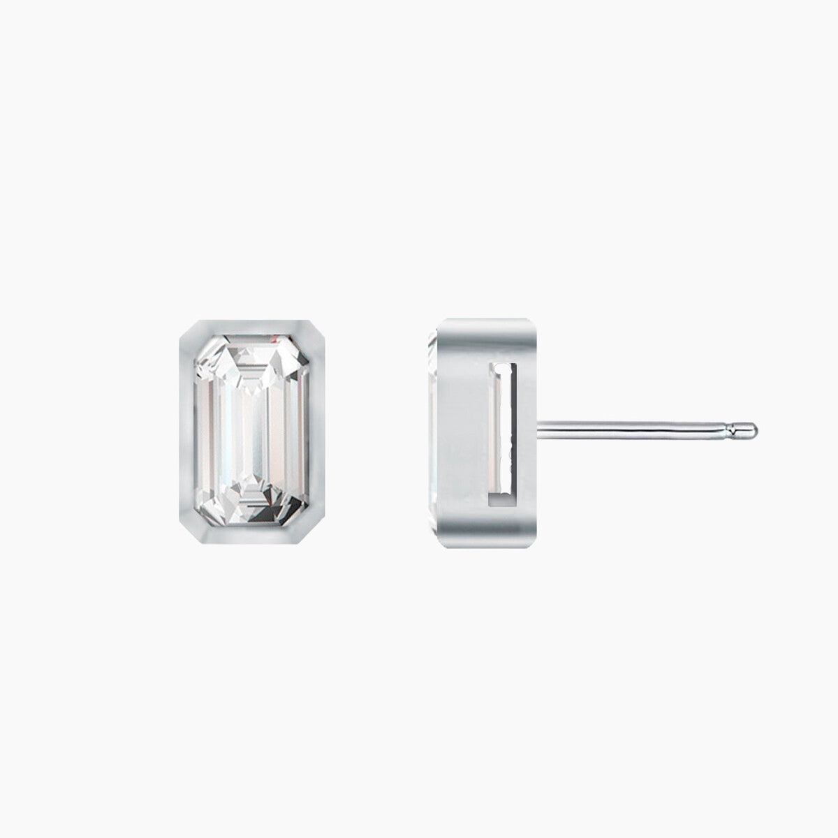  Rachel Glauber Stunning Small and Dainty Stud Earring - Squre - Bonton