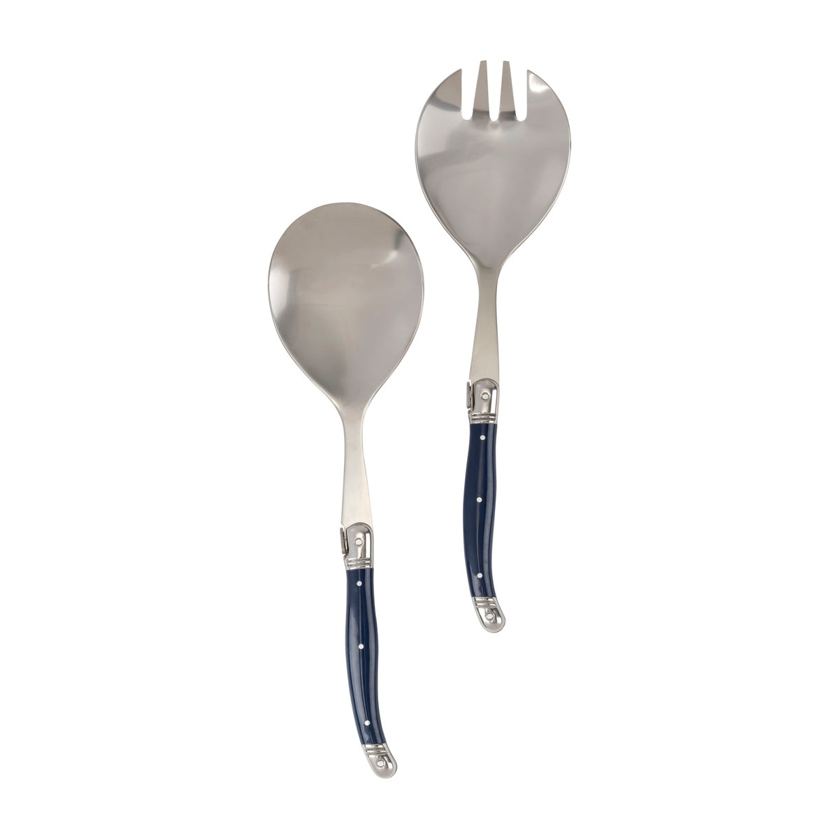  French Home Laguiole Connoisseur Navy Blue Salad Servers, 2 Piece Set - Default Title - Bonton