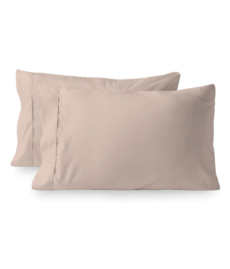 Cotton 400TC Percale Pillowcases Set of 2 Blush