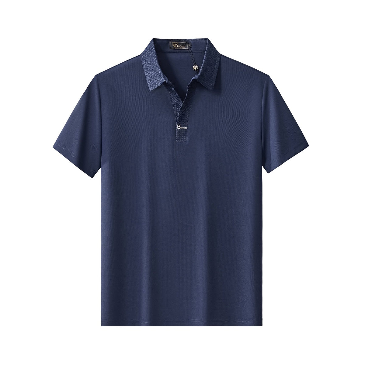  Barocco Stride Contrast Collar Polo NAVY - NAVY - Bonton