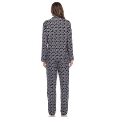 Women's Long Sleeve Heart Print Pajama Set