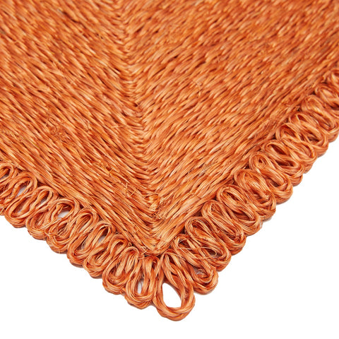 Loopy Abaca 14" Square Placemat - Set of 4