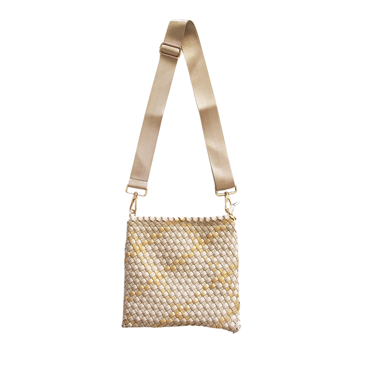  Lemonbella Faye Woven Crossbody Gold - Default Title - Bonton