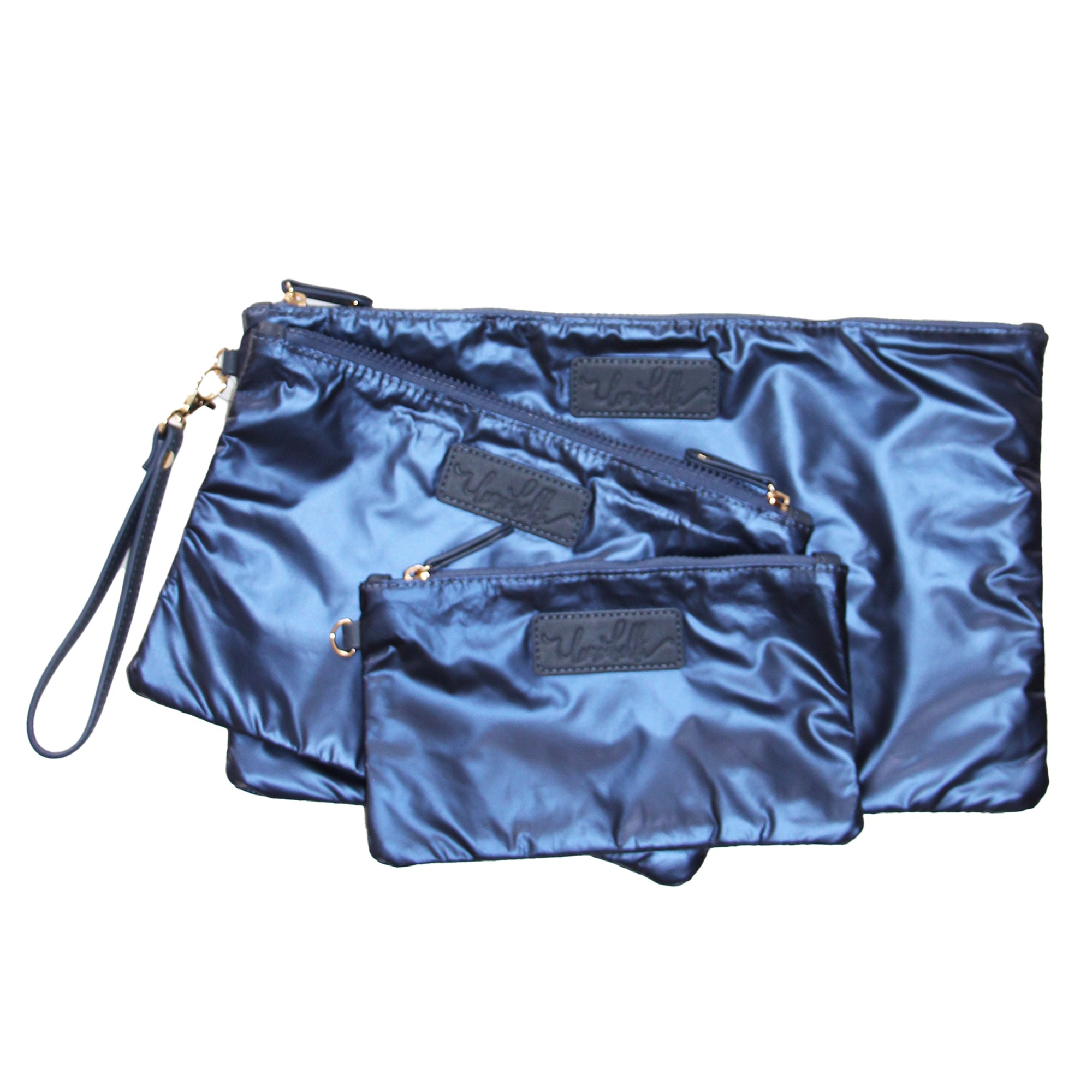  Lemonbella The Carly Trio Wristlet Sapphire 3/15 Ship Date - Default Title - Bonton