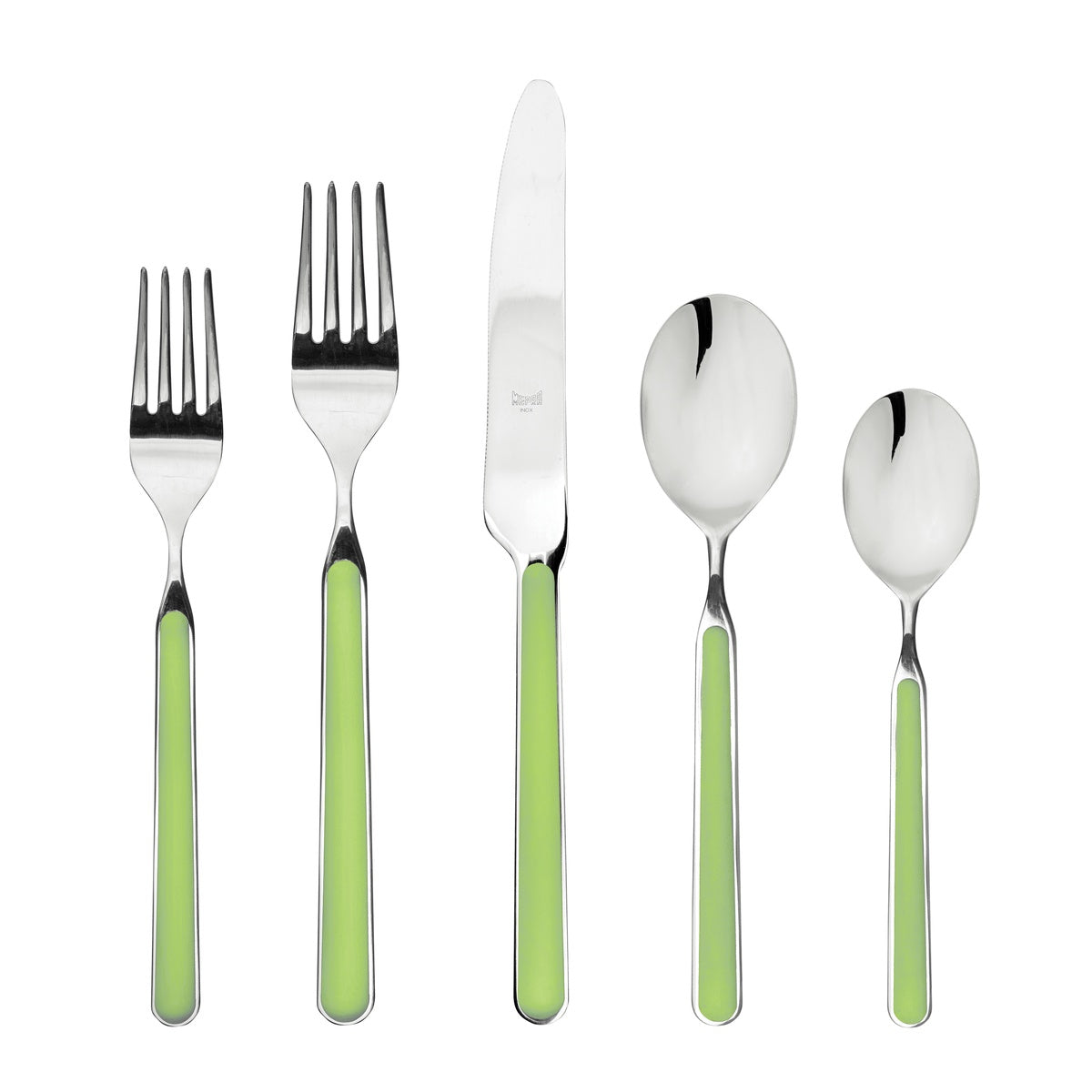  Mepra Fantasia Flatware Set - Acid Green - Bonton