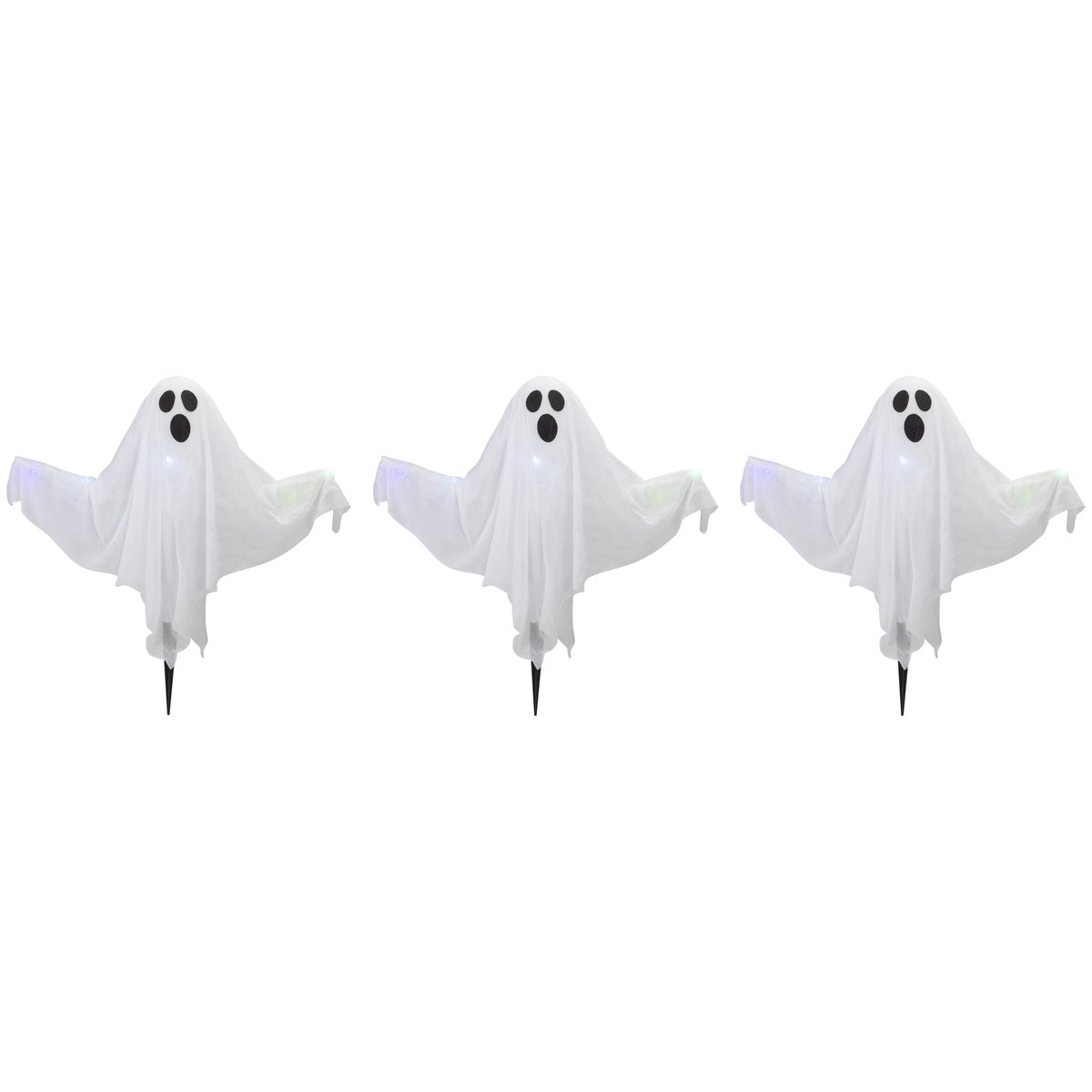  Northlight Lighted Color Changing Ghost Halloween Lawn Stakes - 20