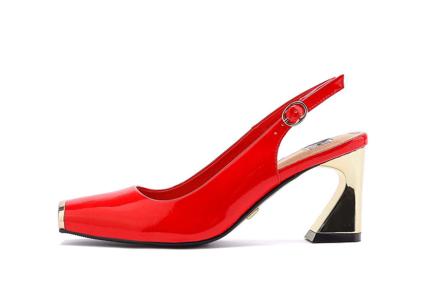  Ninety Union Loraine Metal Heel Slingback - Red - Bonton