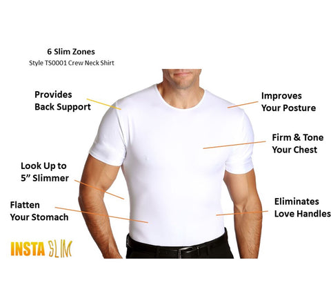 Insta Slim Compression Crew Neck Shirt TS0001