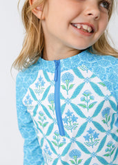 Girls Rosemary Beach 3-Piece Long Sleeve Rashguard Set