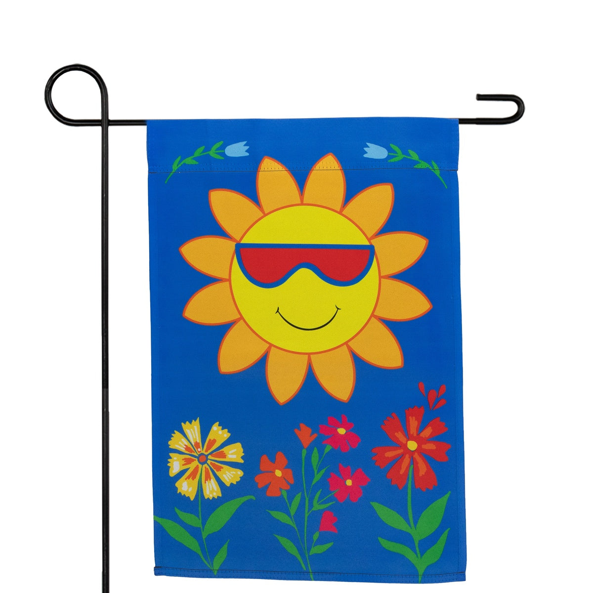  Northlight Smiling Sun Floral Outdoor Garden Flag 18