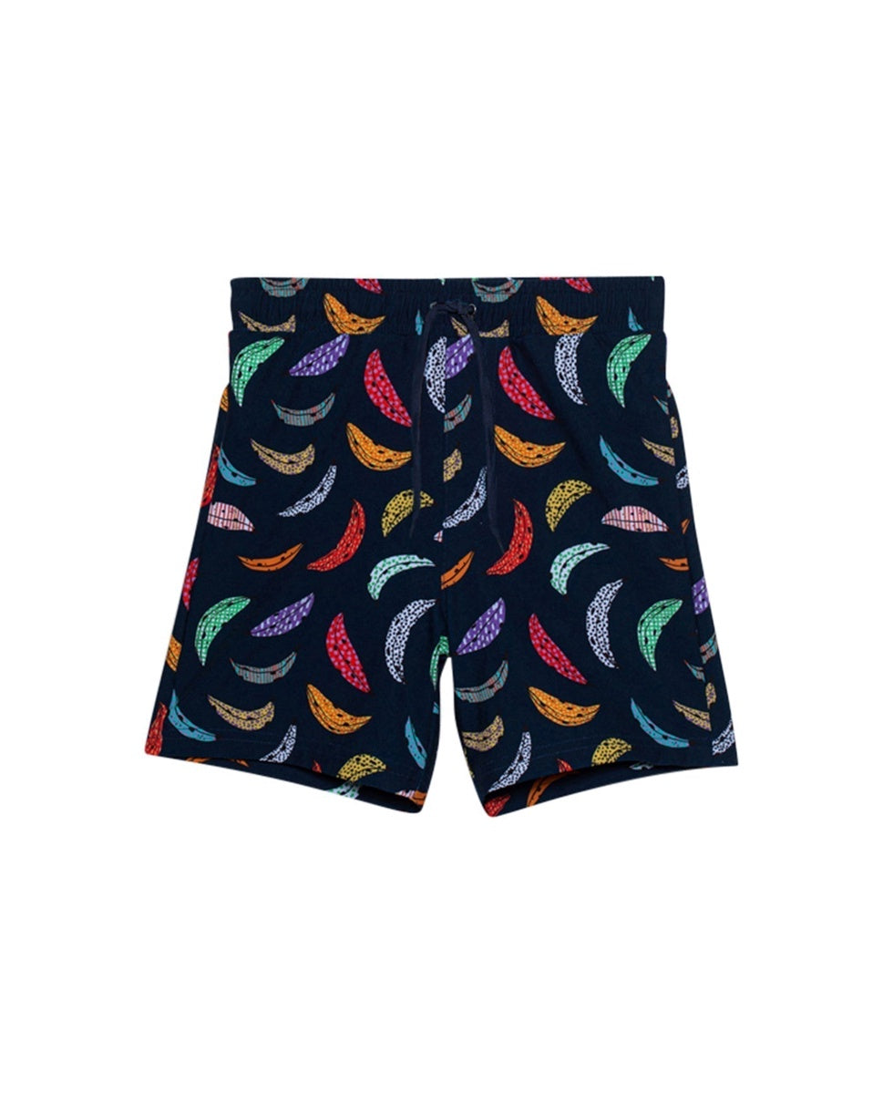  Gottex Kids Graphic Swim Trunks - GOTTEX KIDS GRAPHIC BLUE FEATHERS - Bonton