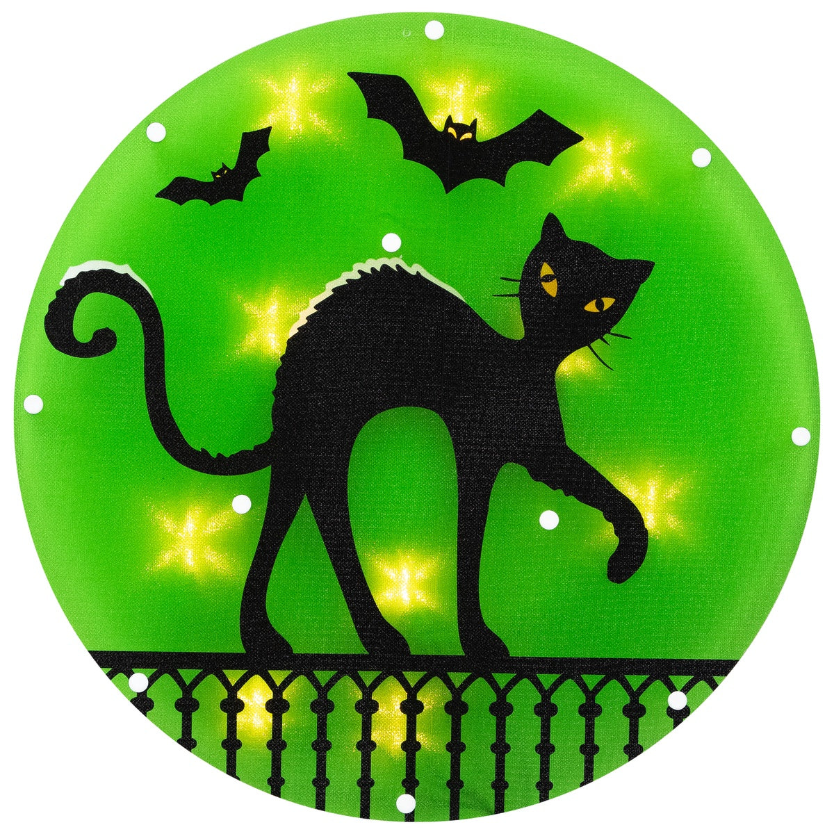  Northlight Lighted Cat Halloween Window Silhouette - 13.75